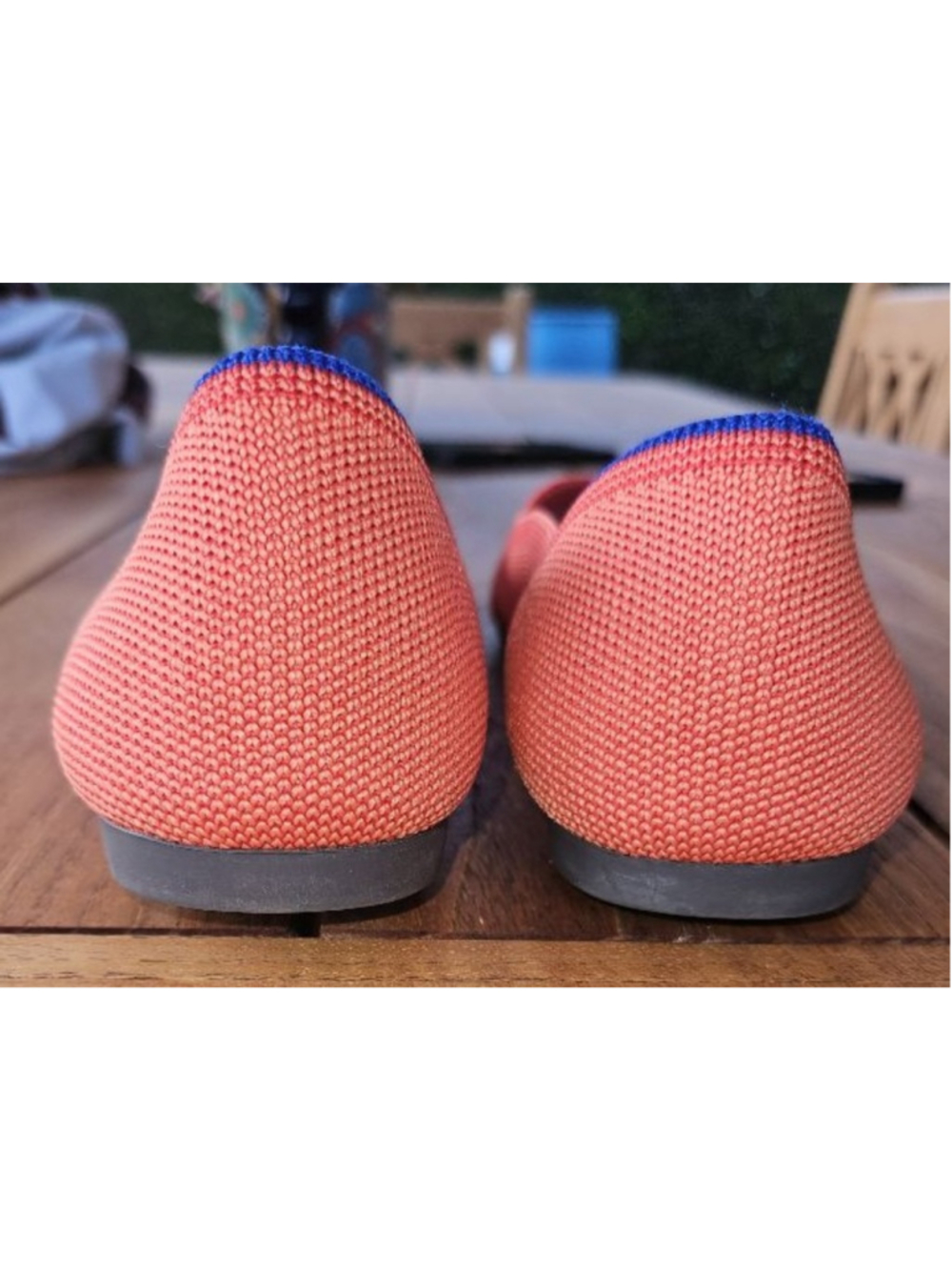 Rothy’s Retired Rare Persimmon The Point Flats Orange Shoe Size 8.5 - Picture 3 of 5